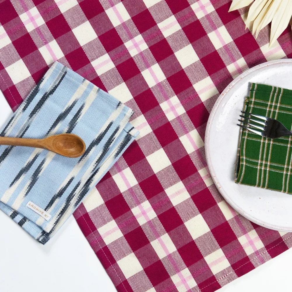 New Archive New York Abigail Plaid Table Runner