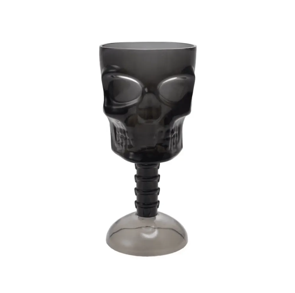 Creative Co-op Acrylic Skull Cup