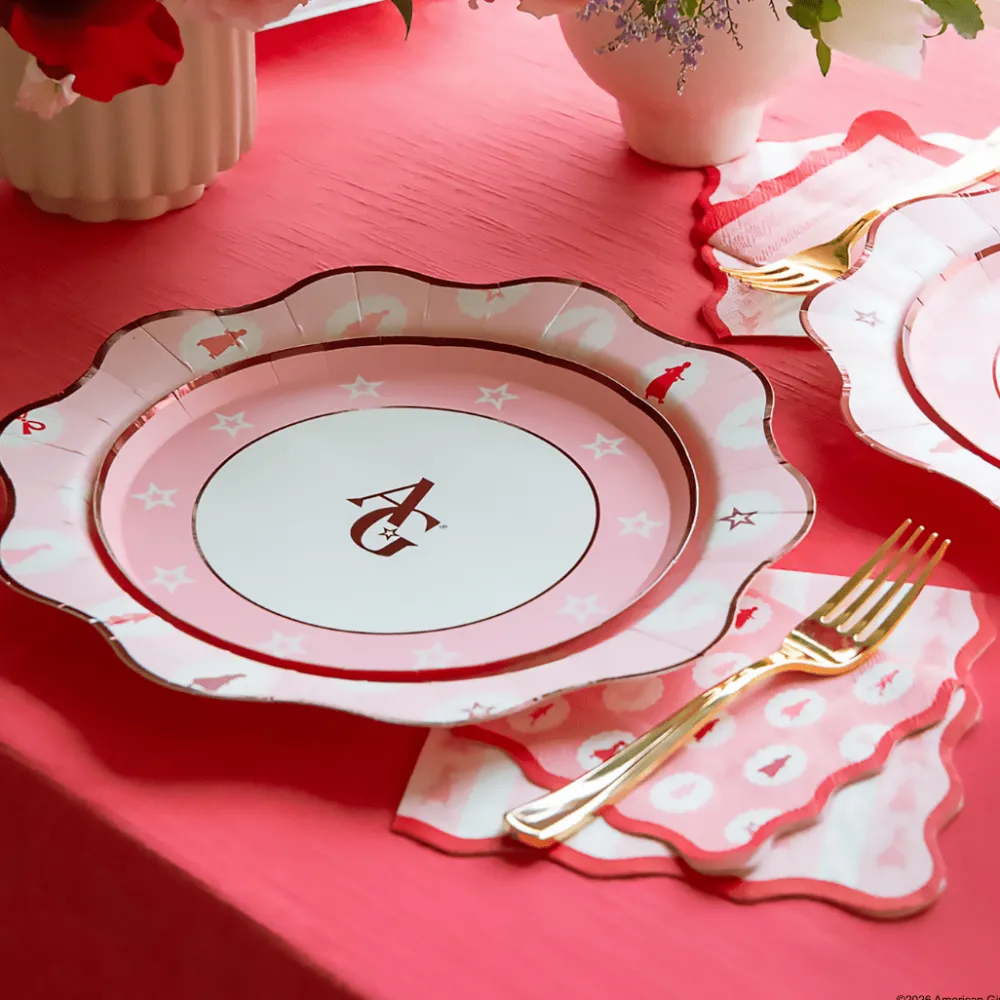 Discount Bonjour Fete American Girl® X Pink Icons Large Plates
