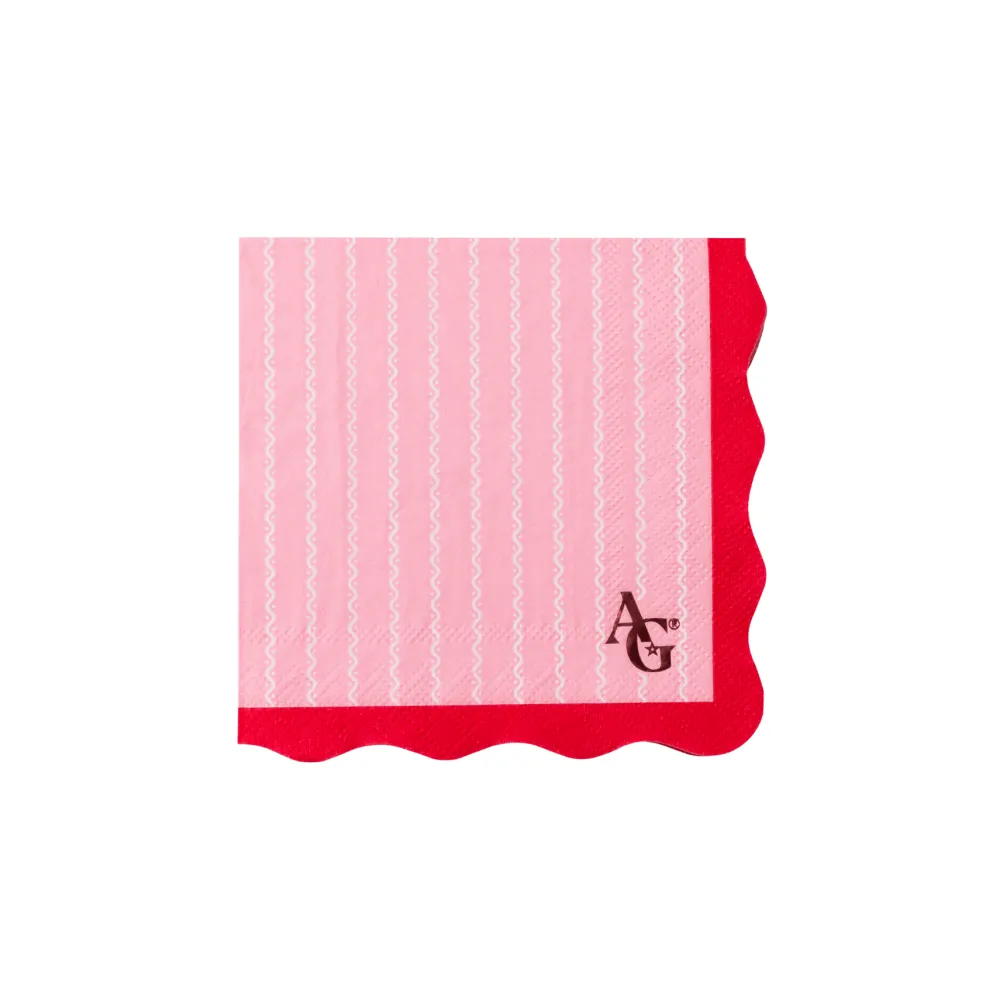 Outlet Bonjour Fete American Girl® X Pink Logo Small Napkins