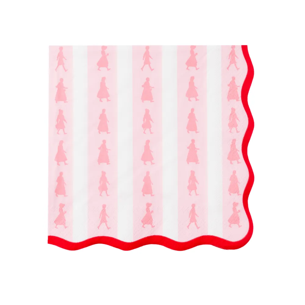 Best Bonjour Fete American Girl® X Pink Stripe Large Napkins