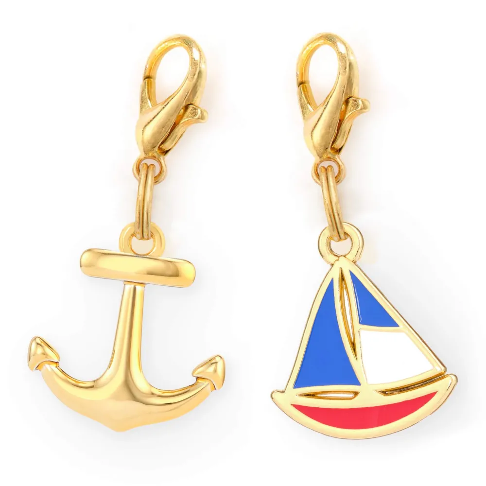 Outlet The Foggy Dog Anchors Away Collar Charm Set