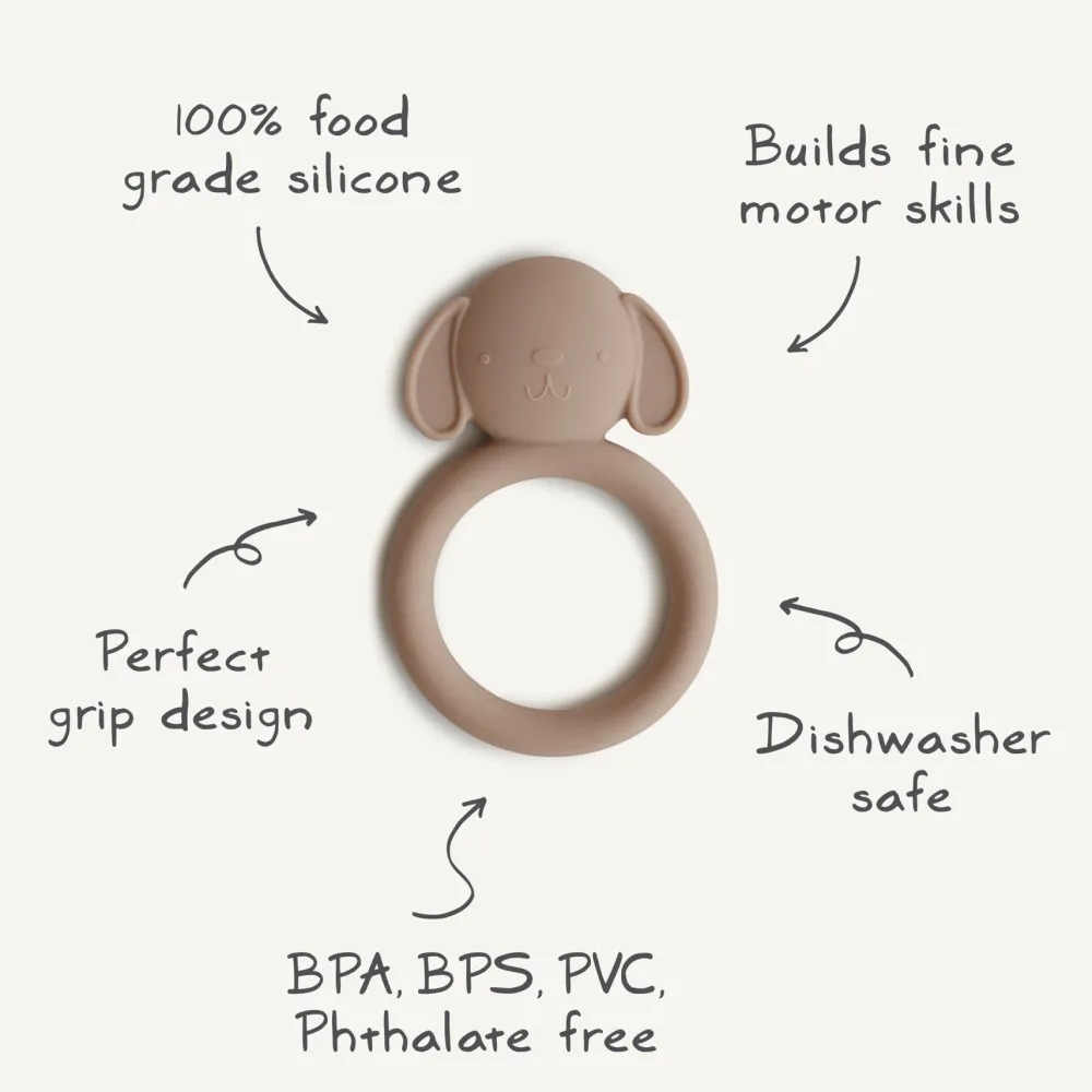 Mushie Animal Ring Teethers