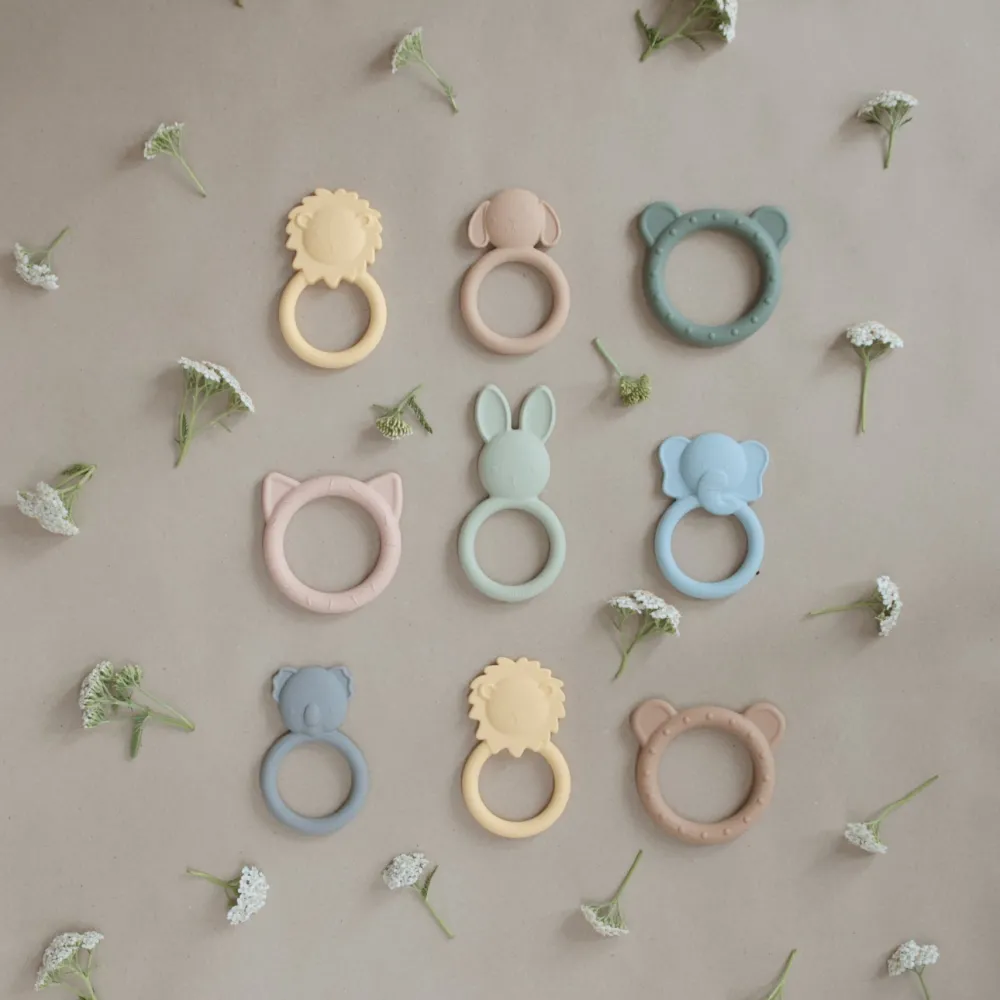 Mushie Animal Ring Teethers