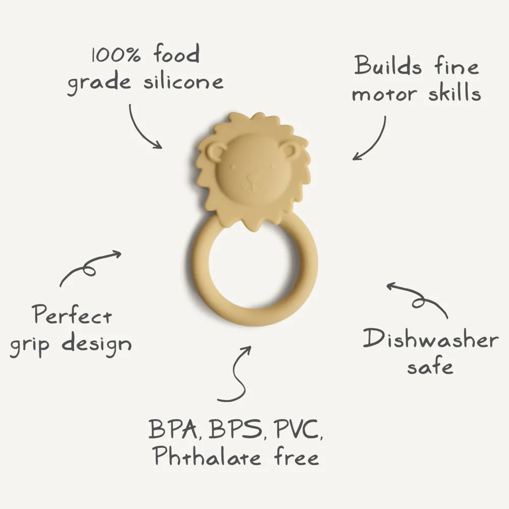 Mushie Animal Ring Teethers