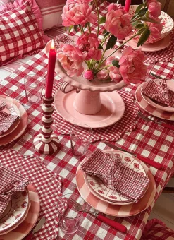Online Heather Taylor Home Annabelle Plaid Red Tablecloth