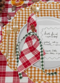 Online Heather Taylor Home Annabelle Plaid Red Tablecloth