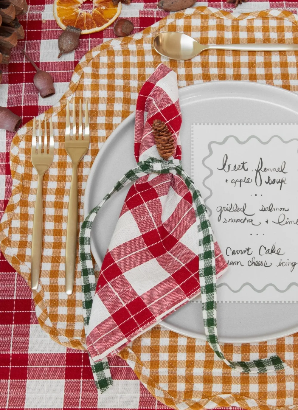 Online Heather Taylor Home Annabelle Plaid Red Tablecloth