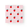 Online Bonjour Fete Apple & Pink Checker Large Napkins