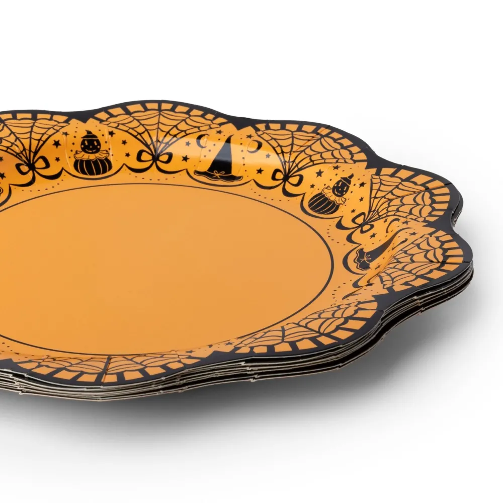 Bonjour Fete Art Deco Vintage Halloween Dinner Plates