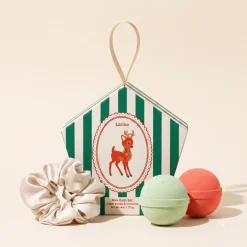 Clearance Latika Beauty Baby Deer Christmas Mini Bath Bomb Gift Set