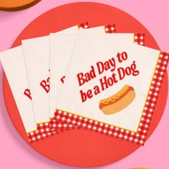 Online xo, Fetti Bad Day To Be A Hot Dog Napkins