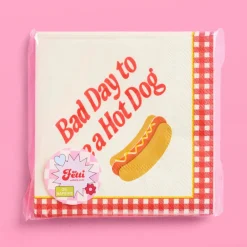 Online xo, Fetti Bad Day To Be A Hot Dog Napkins