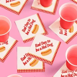 Online xo, Fetti Bad Day To Be A Hot Dog Napkins