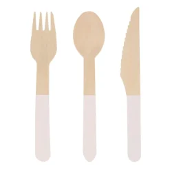 Online Meri Meri Ballet Slipper Pink Wooden Cutlery Set