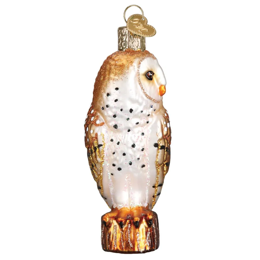 Hot Old World Christmas Barn Owl Ornament