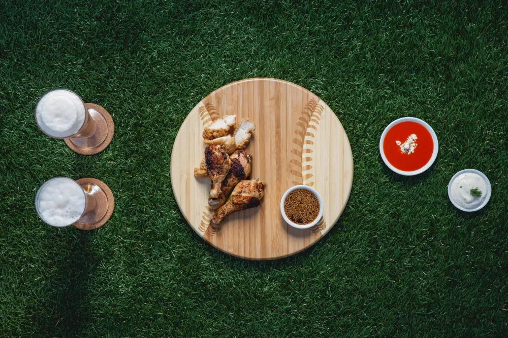 Sale Picnic Time Family of Brands Baseball Cutting Board & Serving Tray