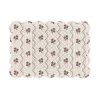 Online Trudie Beatrice Chocolate Floral Scalloped Quilted Placemat