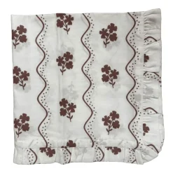 New Trudie Beatrice Chocolate Ruffled Napkins - Set of 4