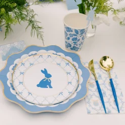 Online Bonjour Fete Belle Blue Elegant Floral Cups
