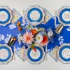 Sale Bonjour Fete Belle Blue Elegant Floral Table Runner