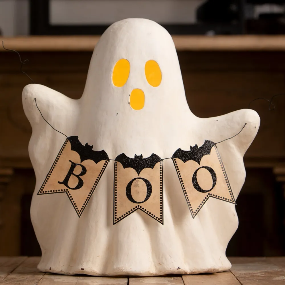 New Bethany Lowe Designs, Inc. Bethany Lowe Ghost with Boo Garland