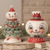 Sale Bethany Lowe Designs, Inc. Bethany Lowe Peppermint Snow Beau Container