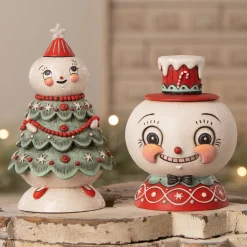 Sale Bethany Lowe Designs, Inc. Bethany Lowe Peppermint Snow Beau Container
