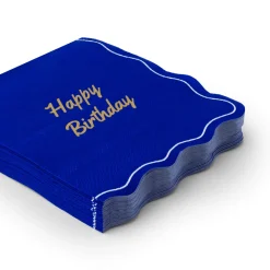 Discount Bonjour Fete Betty Crocker™ X Blue Happy Birthday Cocktail Napkins