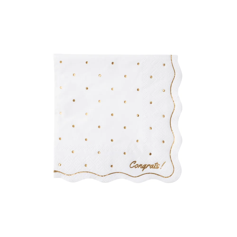 New Bonjour Fete Betty Crocker™ X Congrats Cocktail Napkins