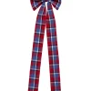 Heather Taylor Home Betty Plaid Red Fabric Bow