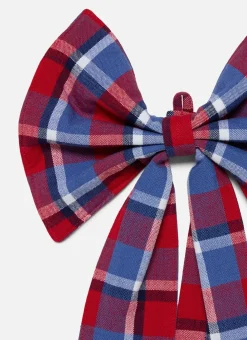 Heather Taylor Home Betty Plaid Red Fabric Bow