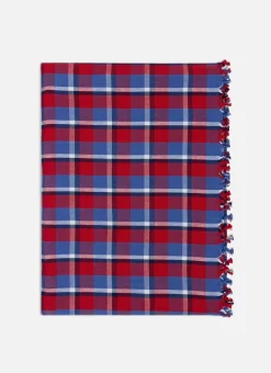 Clearance Heather Taylor Home Betty Plaid Red Tablecloth