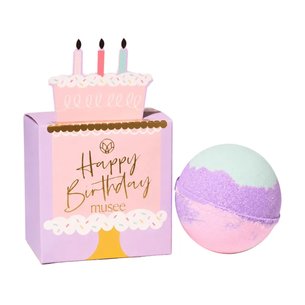 New Musee Birthday Cake Bath Bomb