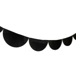 Best Devra Party Black Bunting Fan Garland