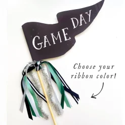 Discount Cami Monet Black Game Day Party Pennant