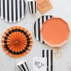 Hot Bonjour Fete Black Noir Cabana Stripe Guest Towels