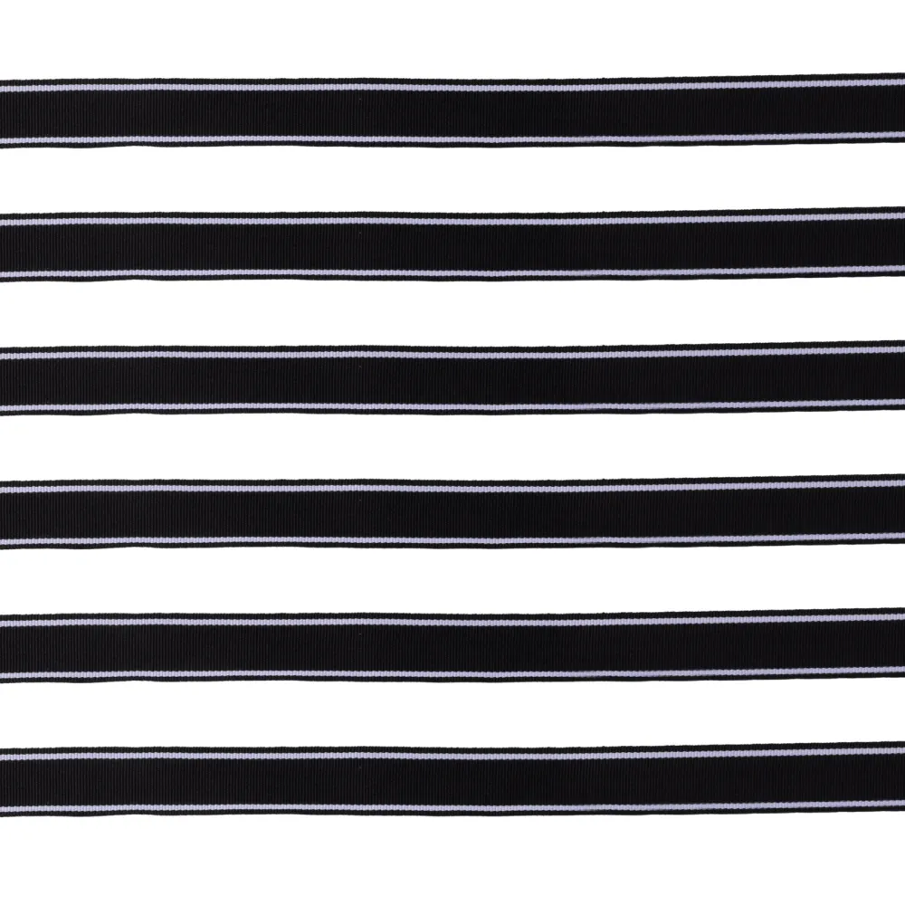 Clearance Bonjour Fete Black Noir Double Sided Grosgrain Ribbon