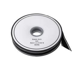 Clearance Bonjour Fete Black Noir Double Sided Grosgrain Ribbon