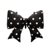 Outlet Partybarco Black Polka Dot Bow Foil Balloon