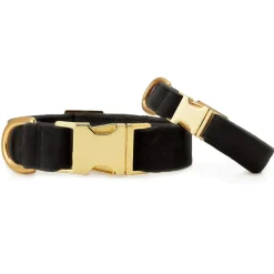 Discount The Foggy Dog Black Velvet Dog Collar