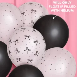 Discount xo, Fetti Black & White Bow Balloon Set