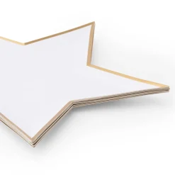 Best Bonjour Fete Blanc White Star Shaped Plates