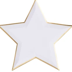 Best Bonjour Fete Blanc White Star Shaped Plates