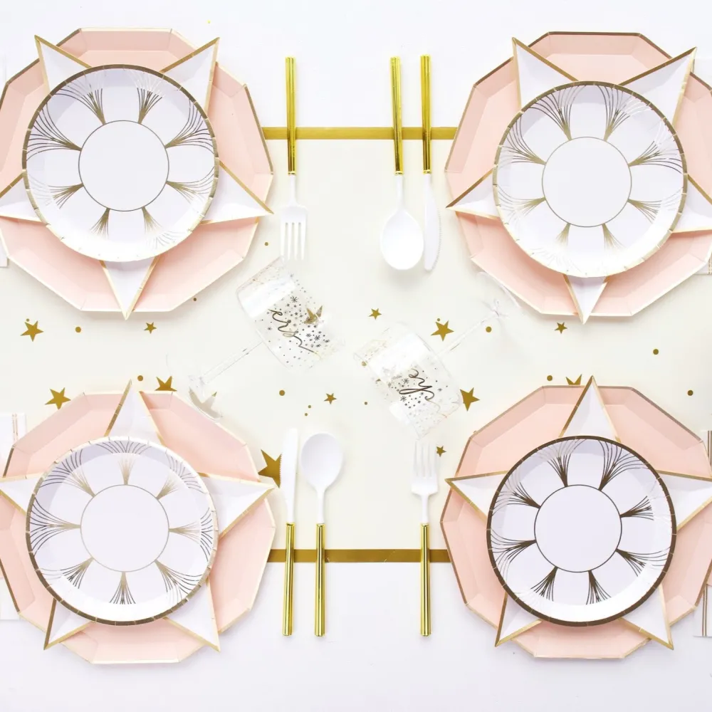 Best Bonjour Fete Blanc White Star Shaped Plates