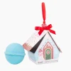 Online Cait + Co Blue Bath Bomb Christmas House Ornament
