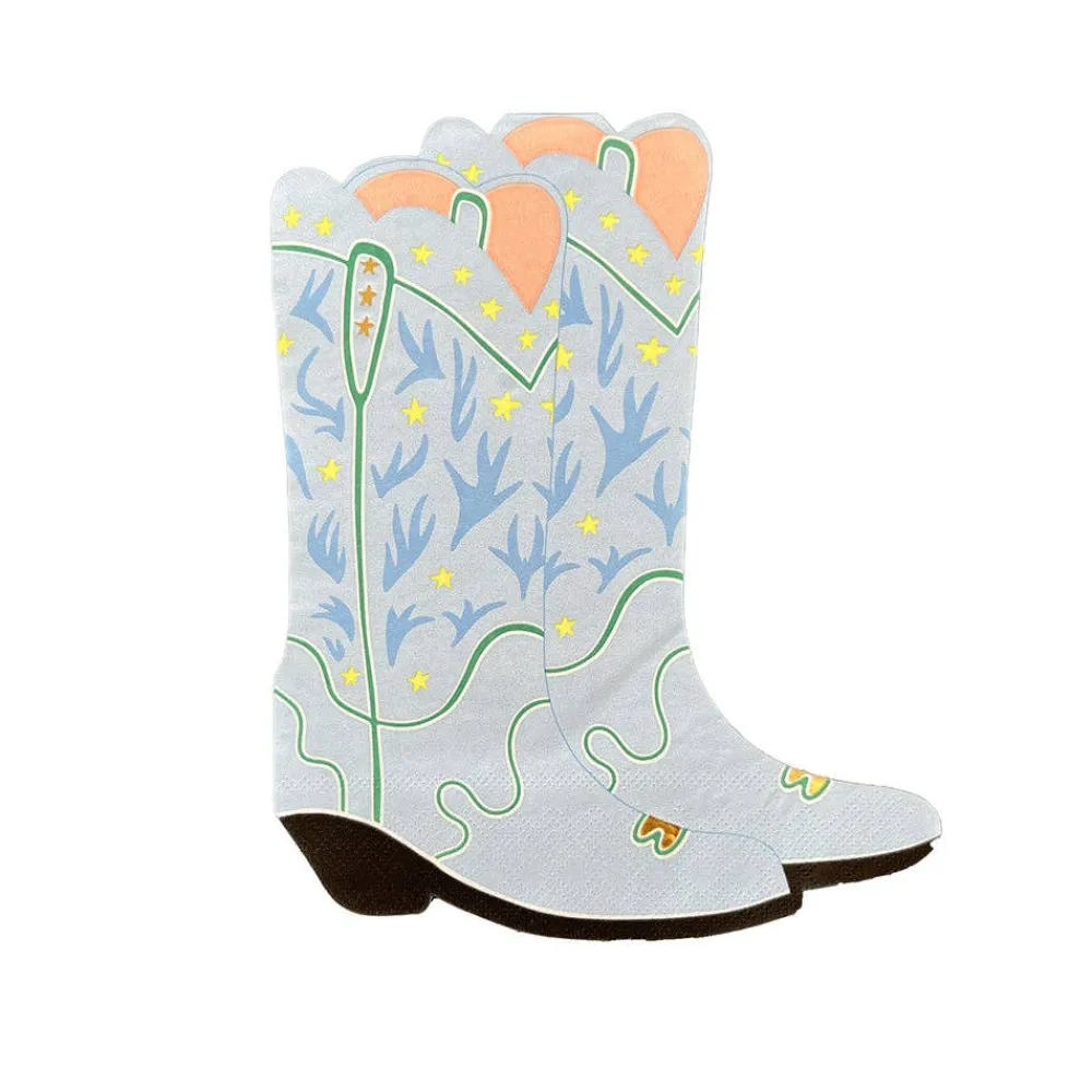 Outlet Jollity & Co. + Daydream Society Blue Cowboy Boot Shaped Napkins