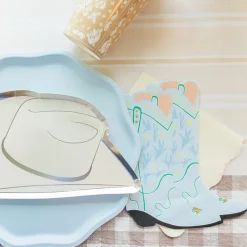 Outlet Jollity & Co. + Daydream Society Blue Cowboy Boot Shaped Napkins