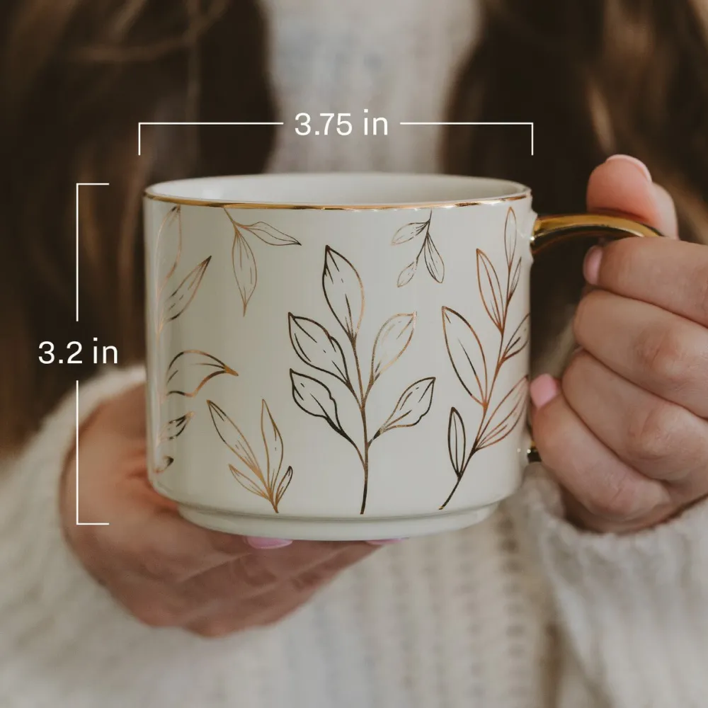 Hot Sweet Water Decor Blue Floral Bone China Coffee Mug