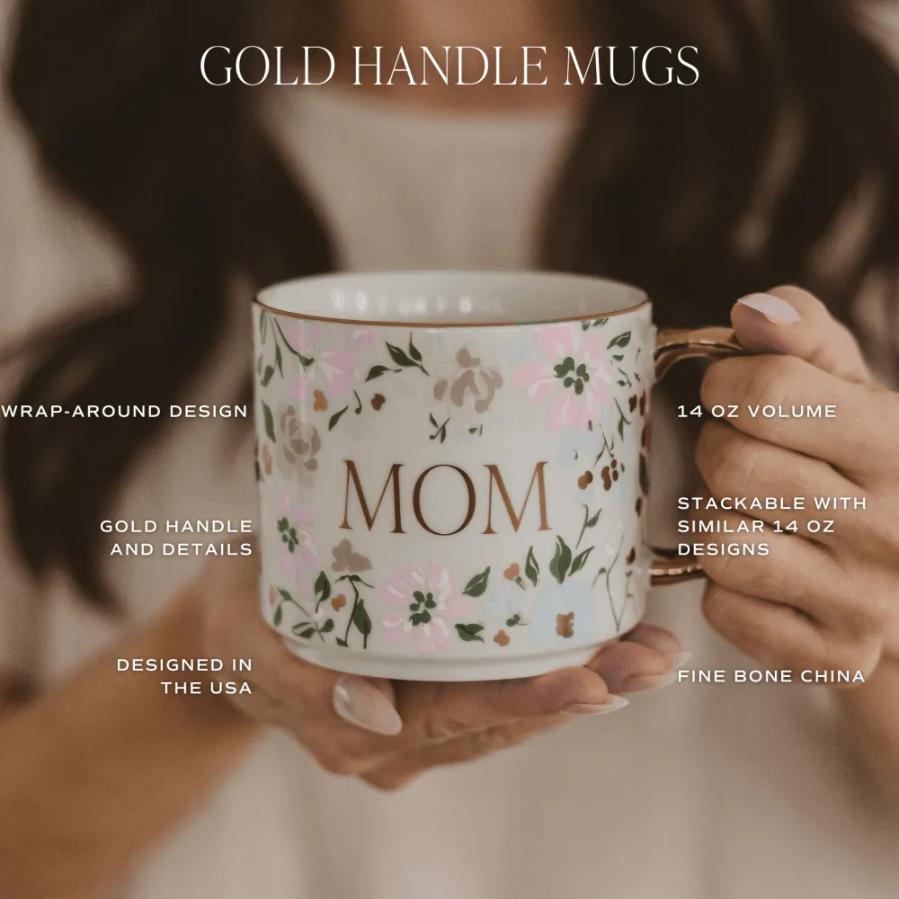 Hot Sweet Water Decor Blue Floral Bone China Coffee Mug